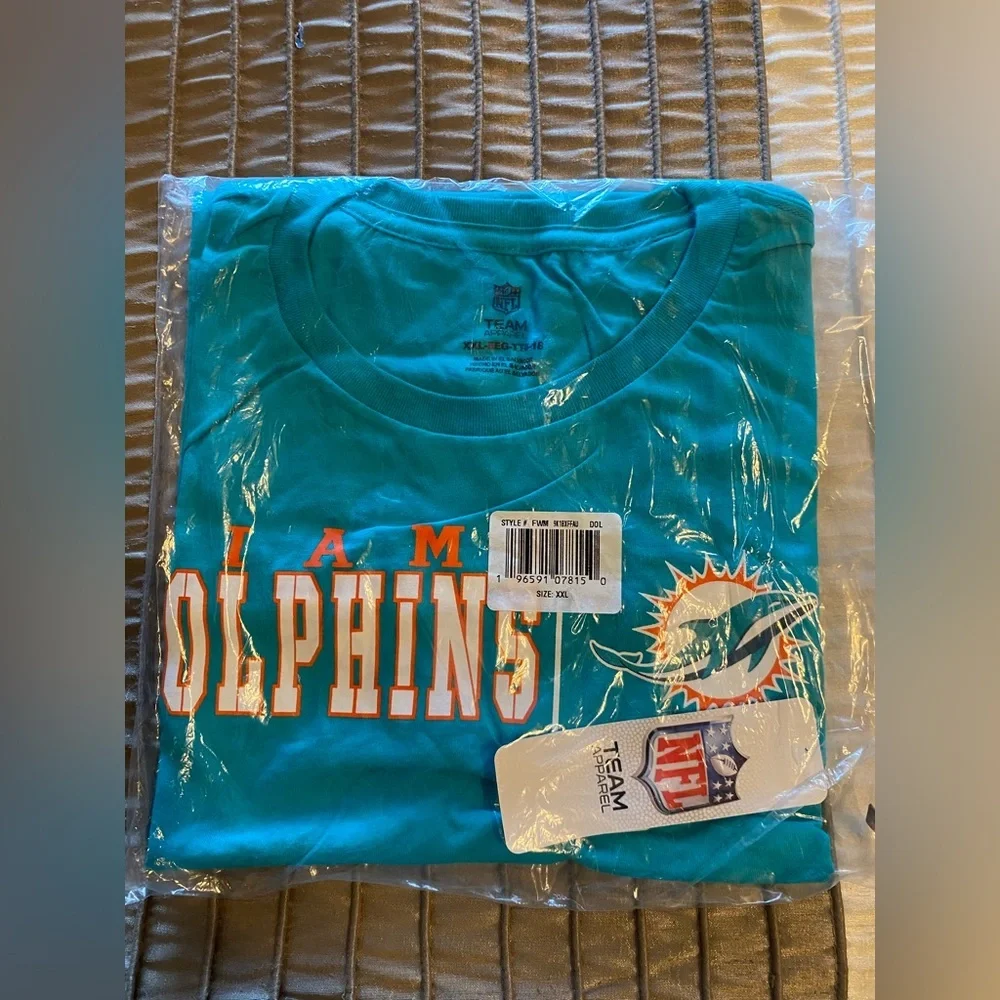 Miami Dolphin’s  - NEW - NFL Teal Team Apparel T-Shirt